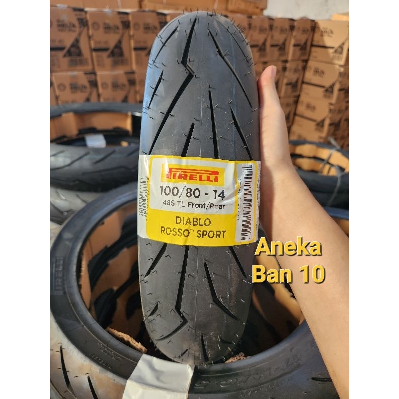 Ban Pirelli 100/80-14 Diablo Rosso Sport Tubeless