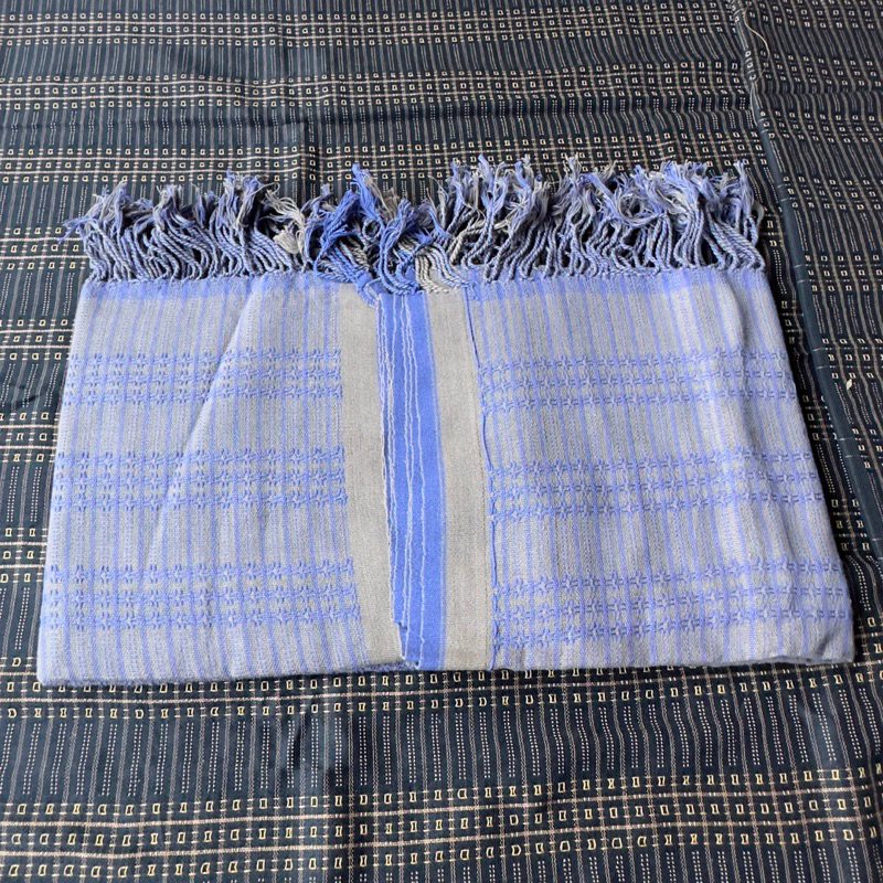 Kain tenun baduy warna abu, biru, etnik bahan katun tenunan asli baduy