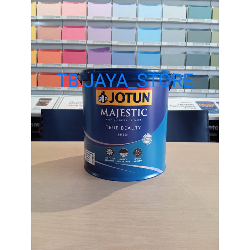 JOTUN MAJESTIC TRUE BEAUTY SHEEN 2.5L CAT TEMBOK SAGE GREEN 6013