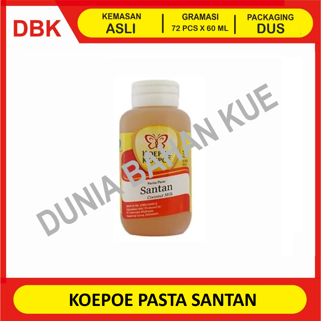 

KOEPOE KUPU PASTA PERISA SANTAN 60 ML - 1 DUS 72 PCS / PASTA PERISA SANTAN