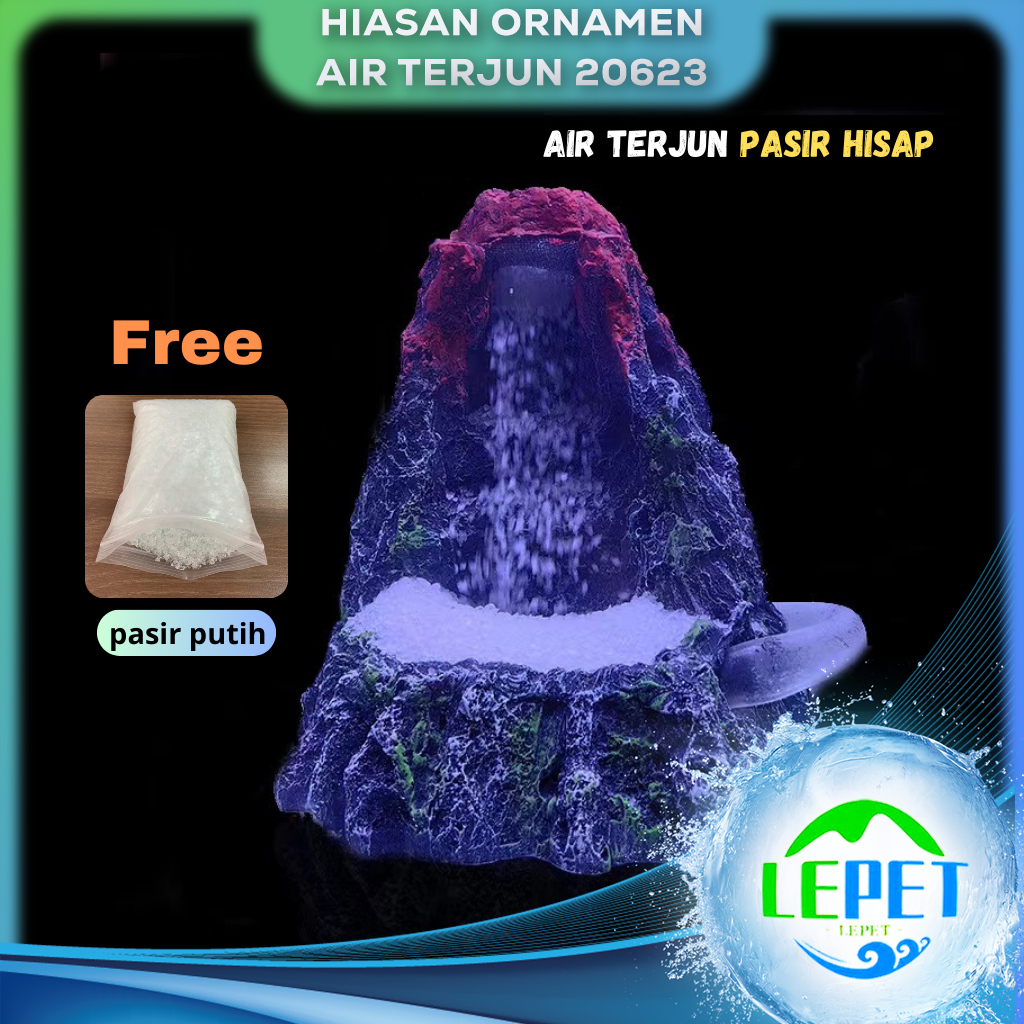 LEPET WATERFALL AQUASCAPE 20623 / HIASAN AQUARIUM TEBING AIR TERJUN