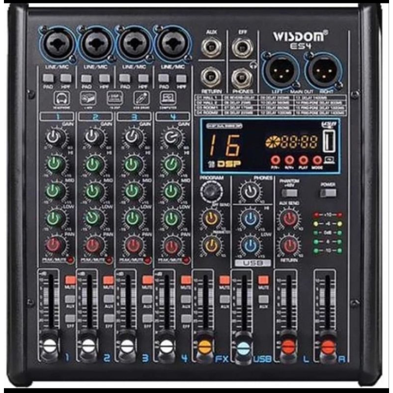 Mixer Wisdom 4 Channel Wisdom ES4 original produk