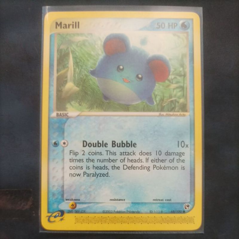 POKEMON MARILL MISPRINT EX SANDSTORM NON FOIL SINGLE CARD