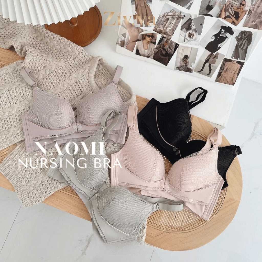 ZIV.VA Bra Naomi | Nursing Bra - Bra Menyusui -  Bra Ibu Hamil Premium - Bra Kancing Depan Maternity