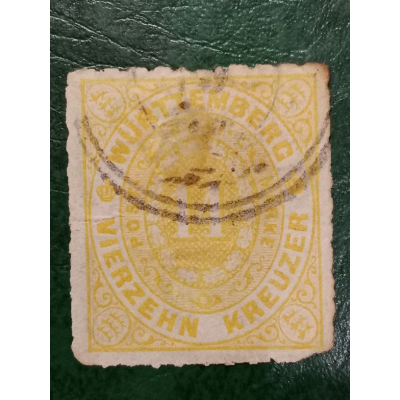 

Prangko Jerman Wurttemberg 14 Krezeur Tahun 1869 USED
