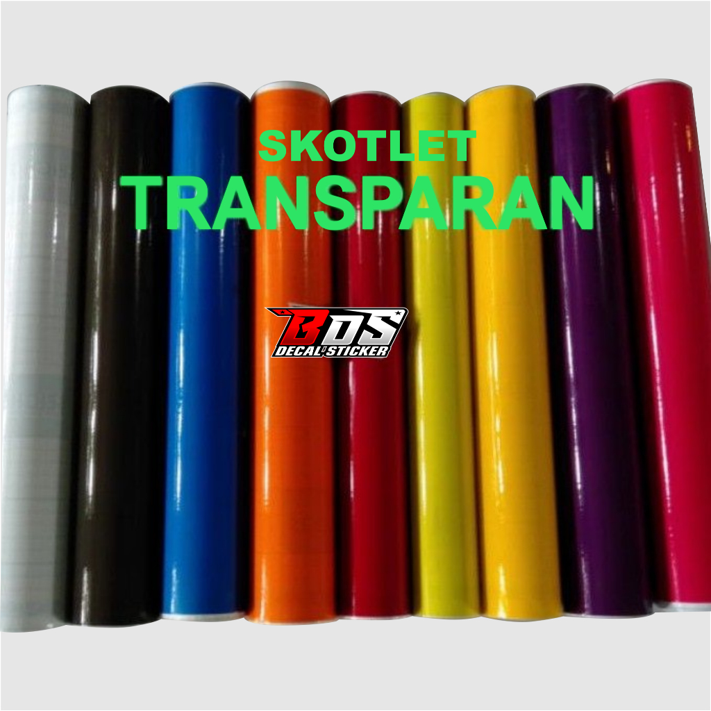 SKOTLET STIKER TRANSPARAN BENING