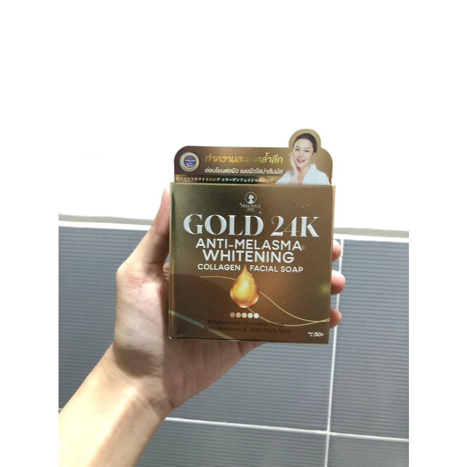 Gold 24K Whitening Anti Melasma Facial Soap Thailand