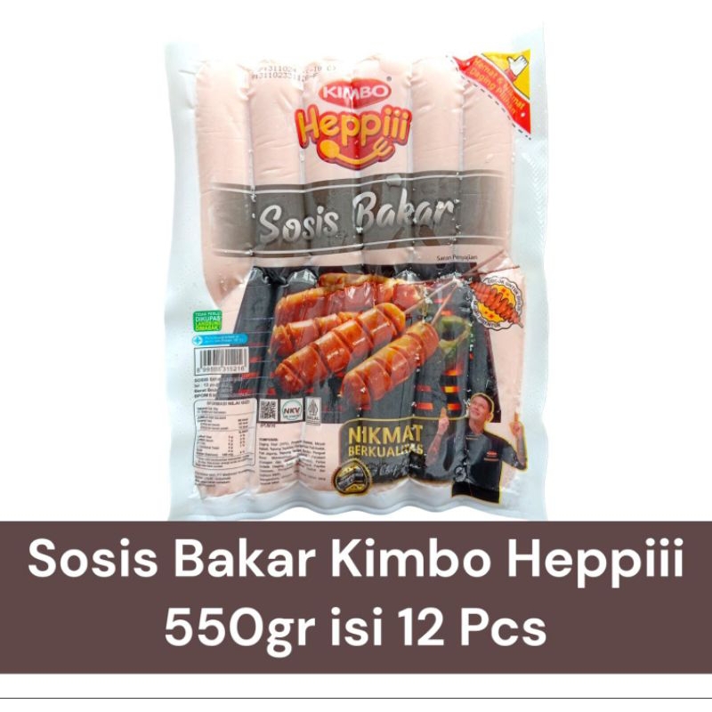 

sosis bakar sapi kimbo heppiii 550gr isi 12 pcs