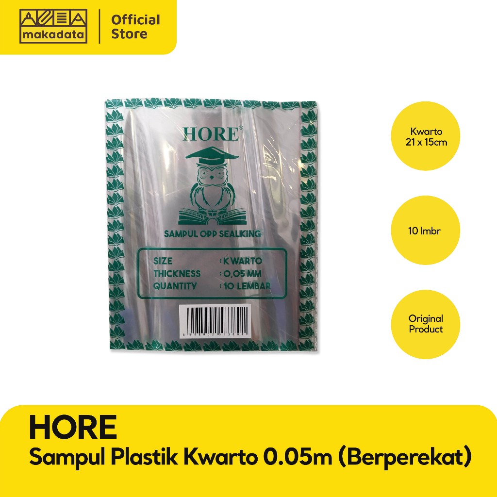 

SAMPUL PLASTIK BENING HORE KWARTO MURAH