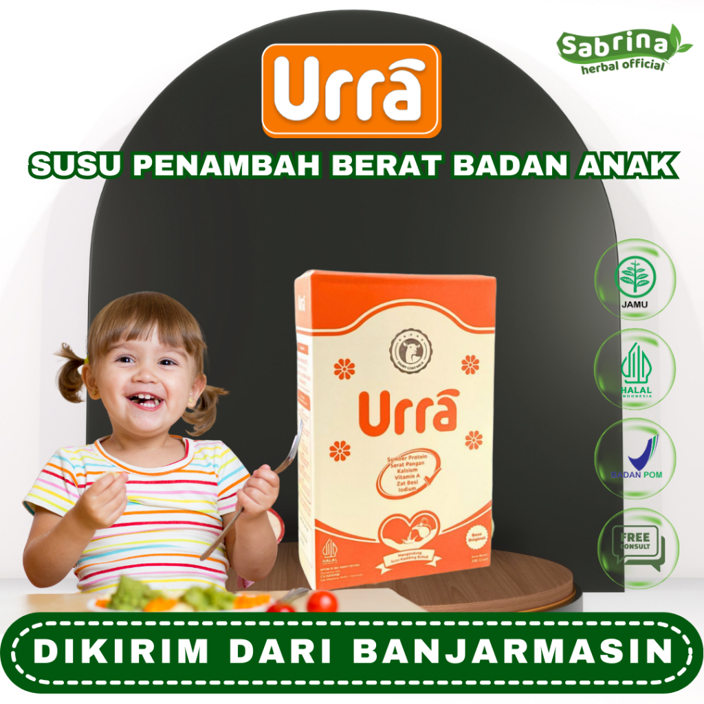 

Susu Kambing Urra Penambah Berat Badan dan Tinggi Anak 200 Gram Halal BPOM Banjarmasin