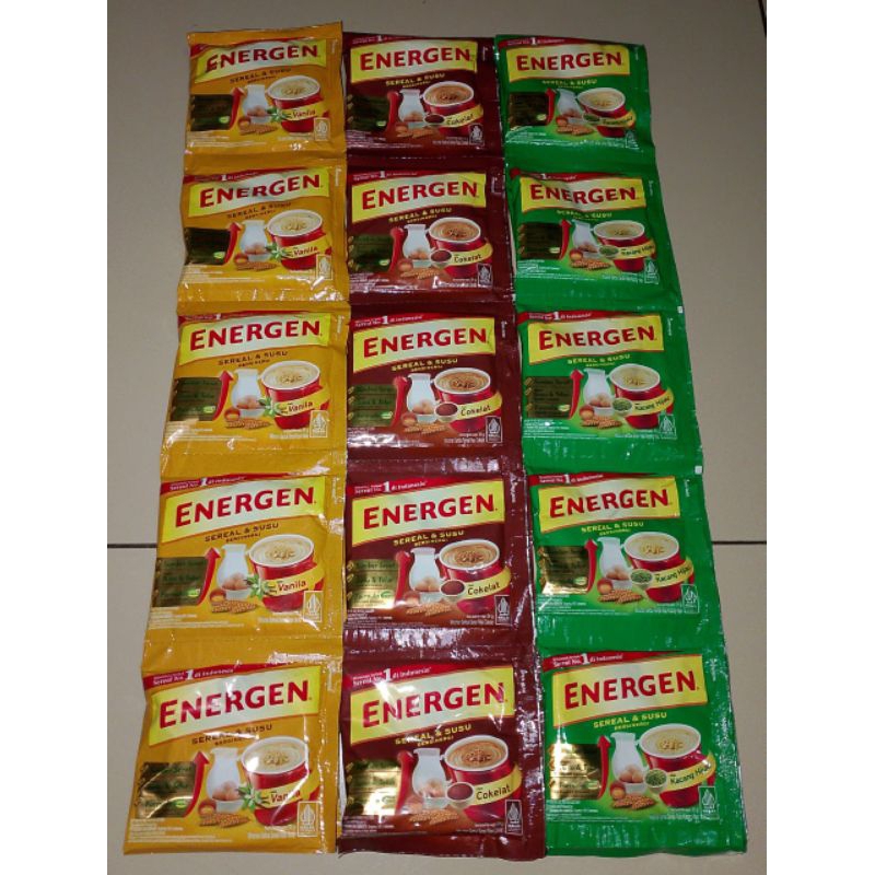 

ENERGEN SEREAL & SUSU, BERSINERGI, 1 Renceng isi 10pcs All varian