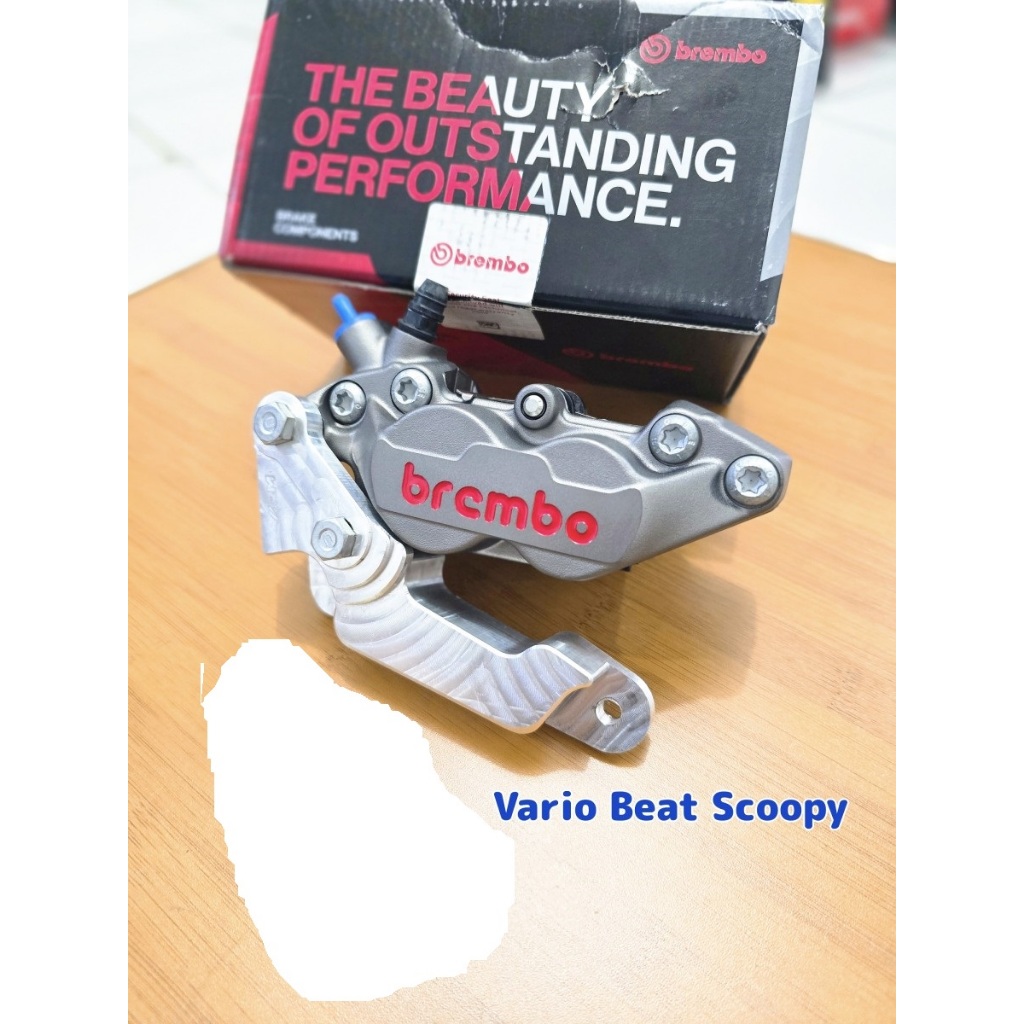Kaliper brembo 4piston vario beat scoopy set bracket disc 260mm original italy sp