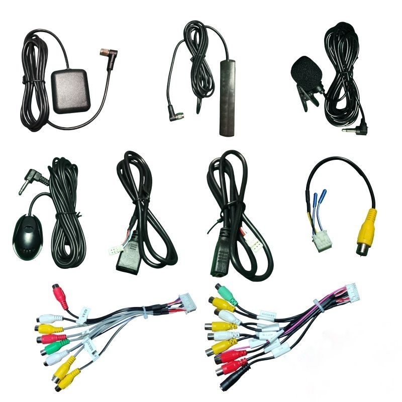 Kabel Head Unit android Kelengkapan Android Antena GPS 4G Mic RCA USB