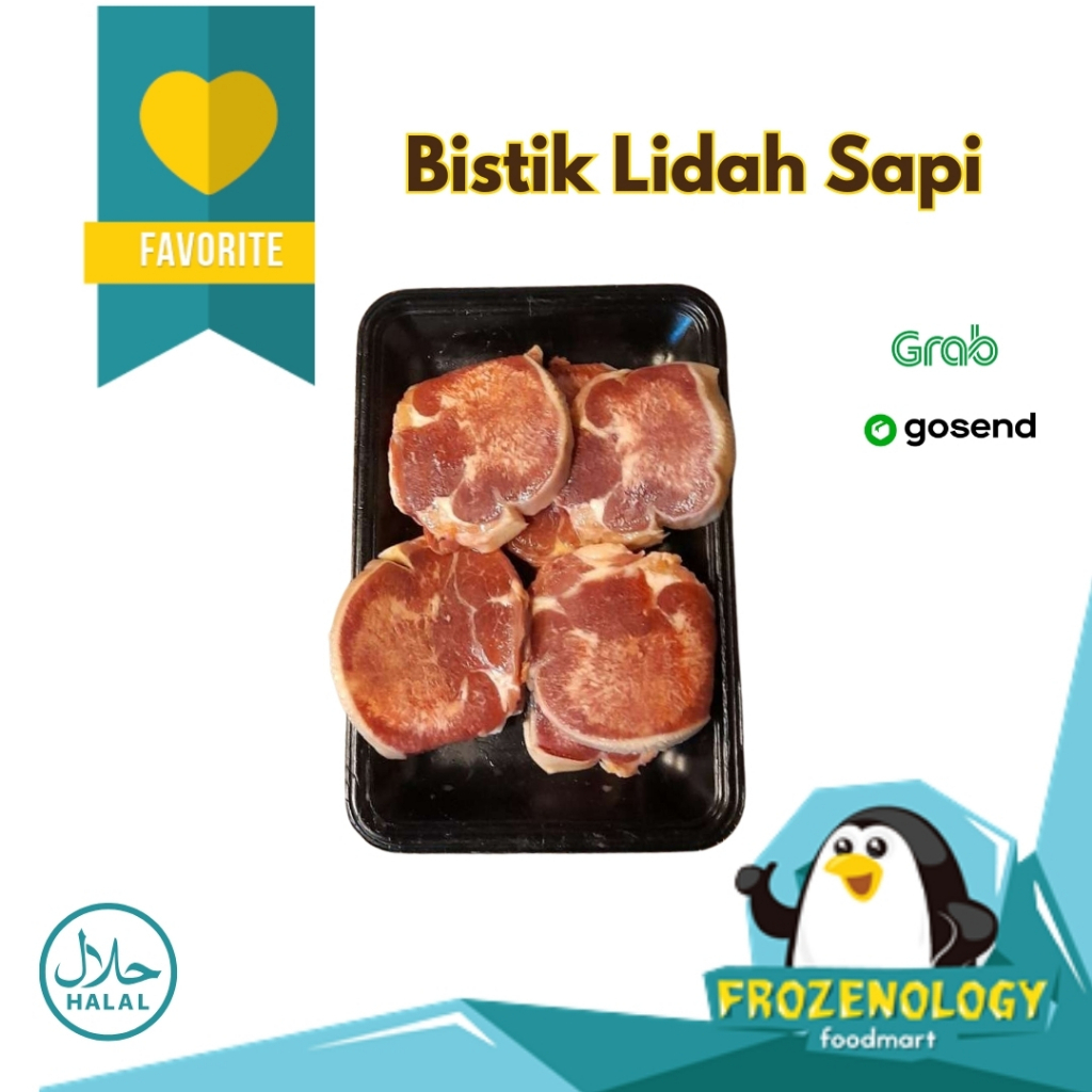 

Bistik Lidah Sapi Slice Tebal Beef Ox Tongue Daging Steak Semur Lidah