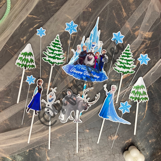 

Cake Topper Frozen Happy Birthday / Dekorasi Kue Ultah Karakter Premium