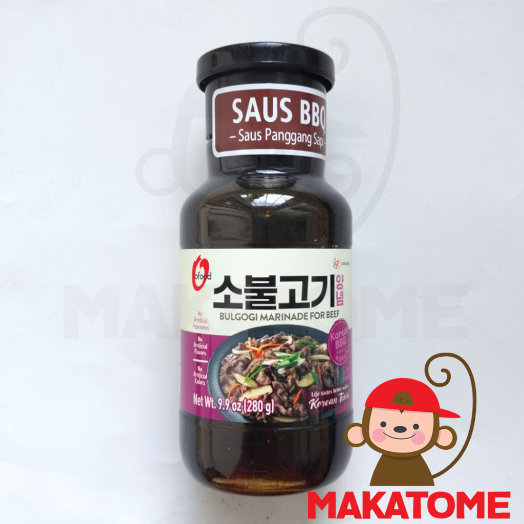 

Daesang beef Bulgogi Korean BBQ sauce saus marinade sapi 280 gr 228 ml chung jung one O'food Ofood korea O food