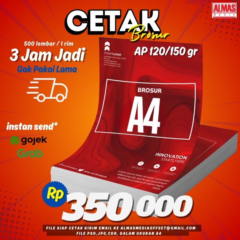 

cetak brosur a4 120/150