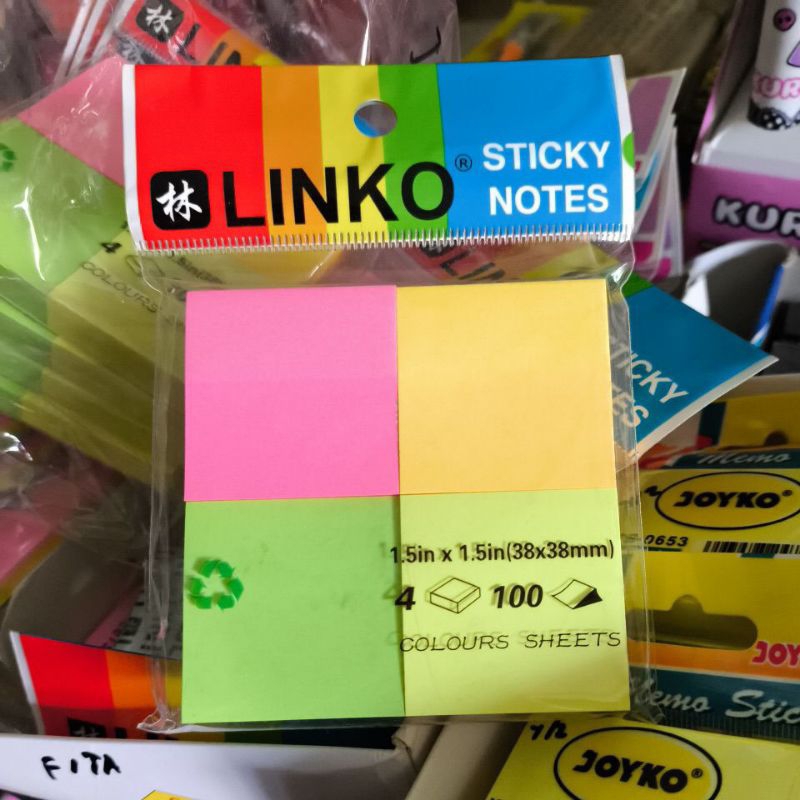 

Sticky Notes bentuk kotak 4 warna