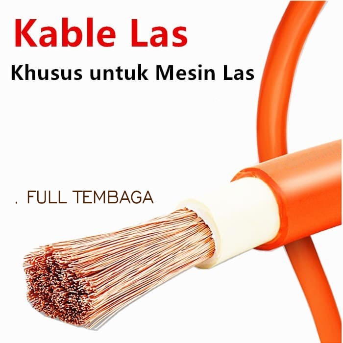 ORANGE SUPERFLEX 70mm Meteran ( Kabel Las Welding Cable Superflex )