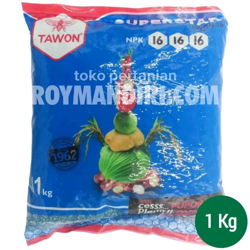 PUPUK NPK TAWON 16-16-16 PLUS BORON 1 KG