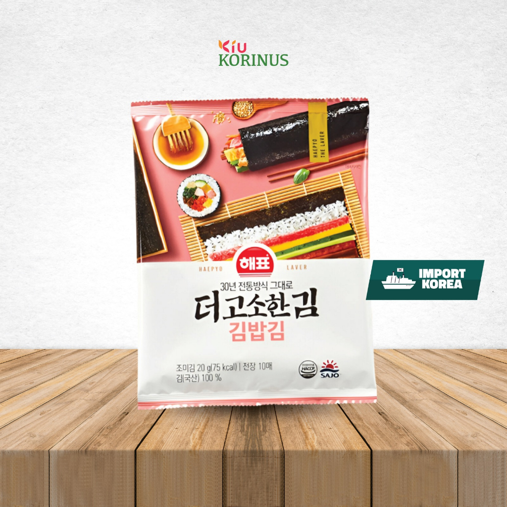 

RB K- HAEPYO Roasted Laver for kimbab/ Rumput Laut /Nori Panggang 20 Gr