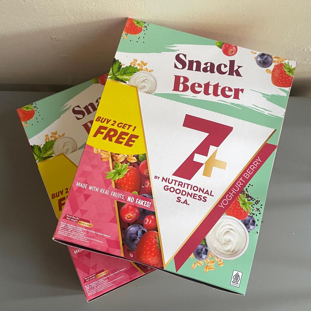

Bny31 7+ CEREAL BAR COCOA CHIA / YOGHURT BERRY 22 GRAM BUY2 GET1 FREE / SEREAL BAR