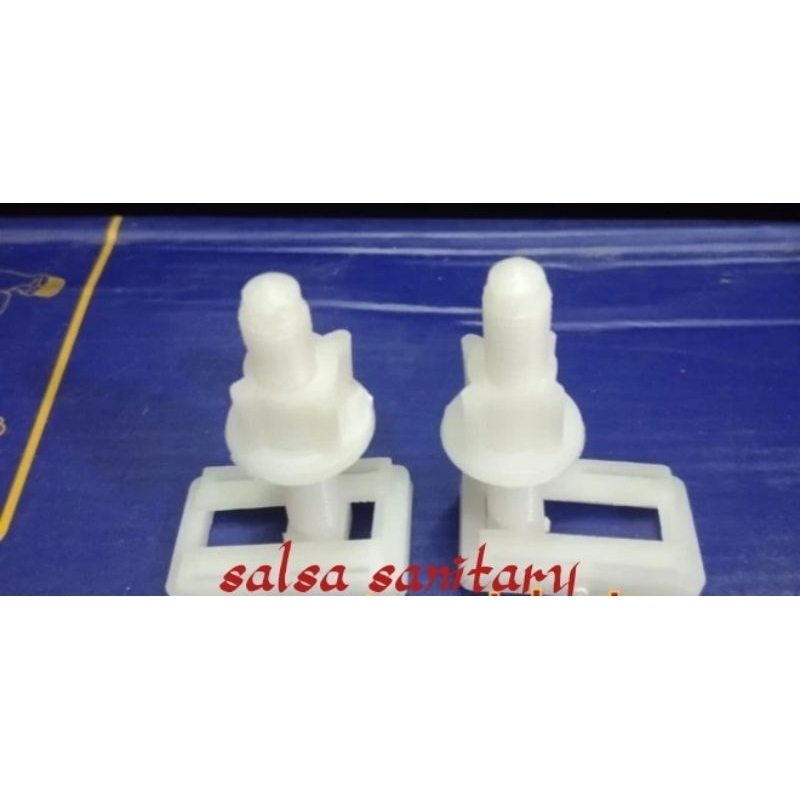baut kotak tutup kloset duduk/baut soft closing duduk toilet'/baut closet duduk