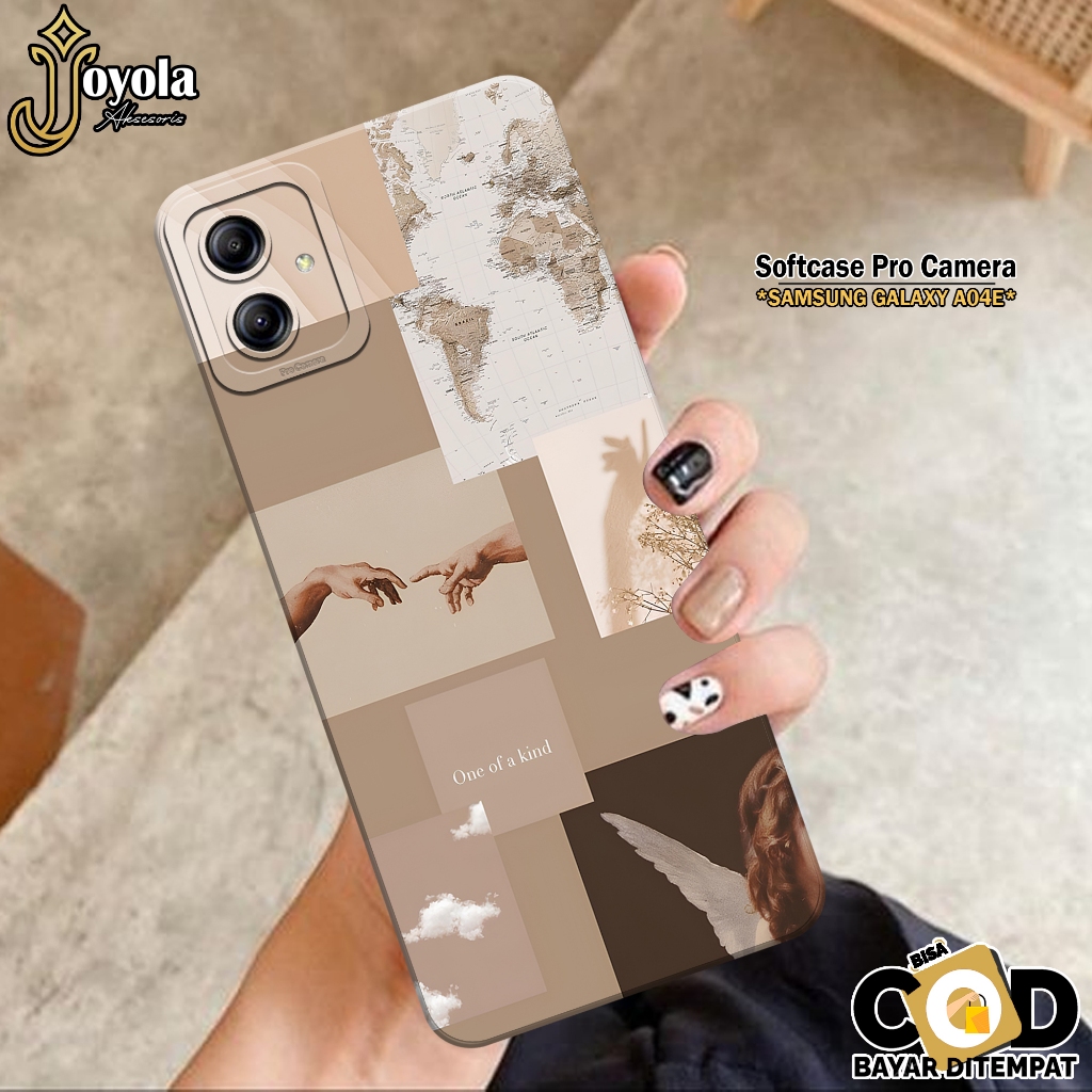 Case Samsung Galaxy A04E - JOYOLA - Case Aesthetic - Softcase Samsung Galaxy A04E - Pro Camera - Cas