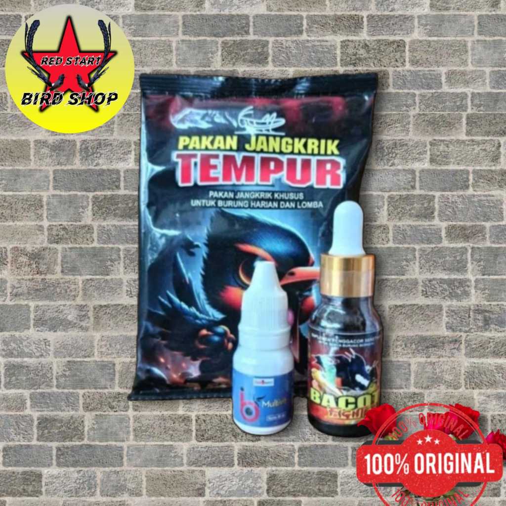 Paket Vitamin Burung Bacot Fighter IB Vit Pakan Jangkrik Tempur