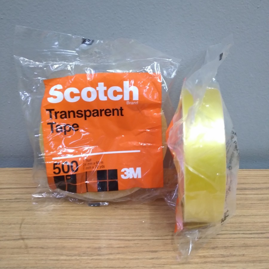 

3M scotch transparent tape 500 ukuran 24mm x 66M selotip