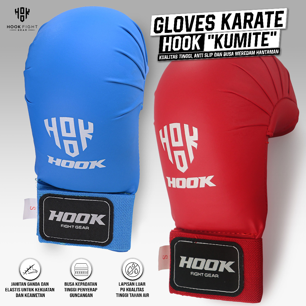 Sarung Tangan Karate Hook Hand Protector Karate Hand Protector Karate Pelindung Tangan Karate Glove 