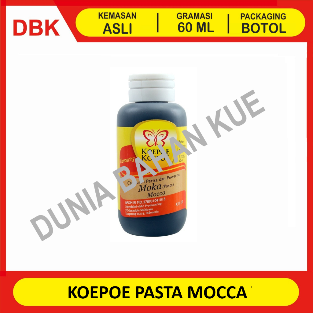 

KOEPOE KOEPOE PASTA COFFEE MOCCA 60 ML / KUPU KUPU