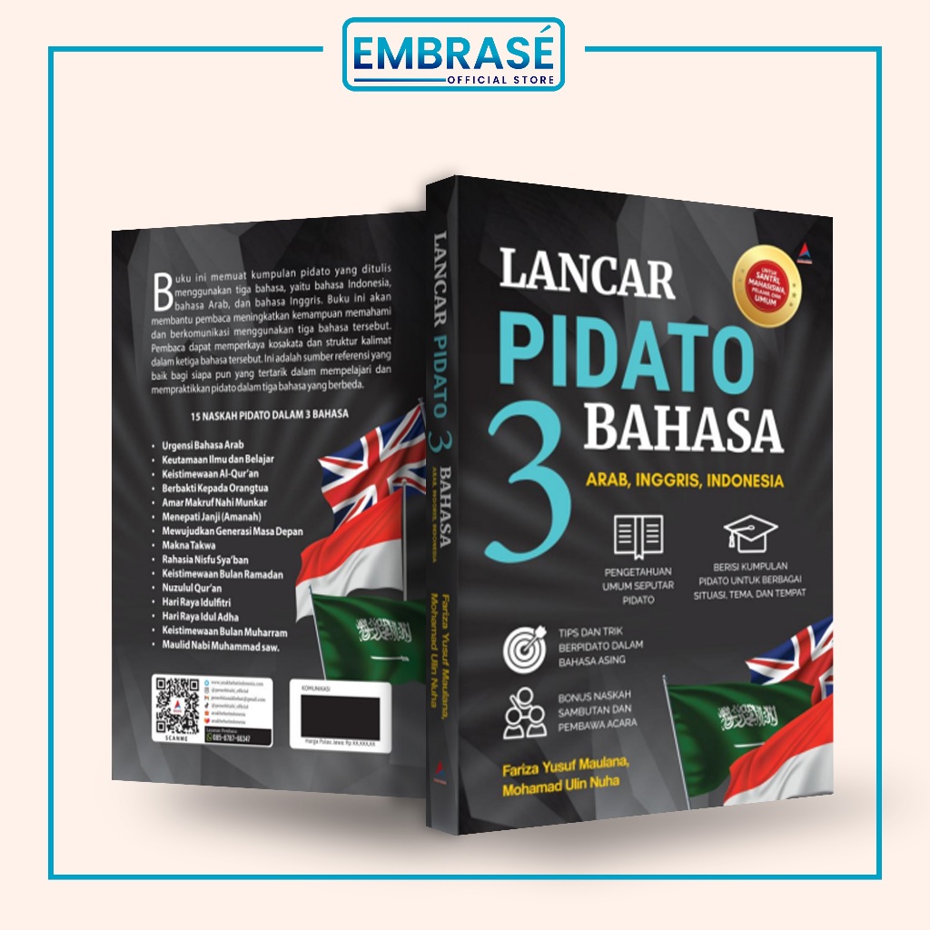 Lancar pidato 3 bahasa : arab, inggris, indonesia - Embrase
