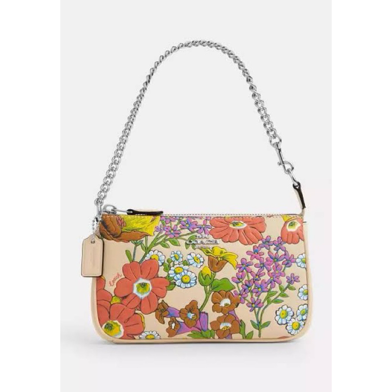 Nolita 19 Coach with Floral Print Ivory Multi Original Auth