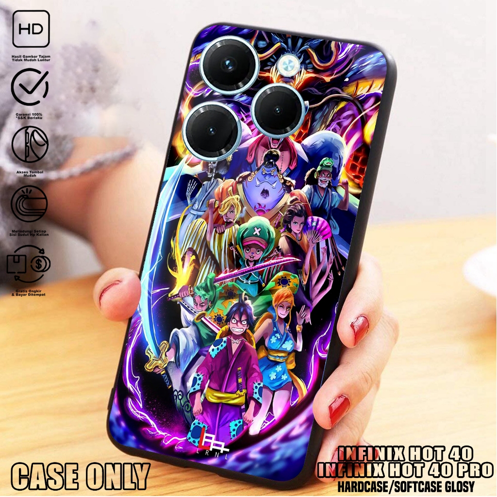 Case  INFINIX HOT 40 / INFINIX HOT 40 PRO  - Casing INFINIX HOT 40 / INFINIX HOT 40 PRO [ ZORO ] Sil