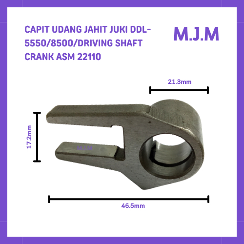 Cagak dudukan gigi-Capit Udang mesin Jahit Juki DDL-5550/8500/Driving Shaft Crank Asm MJM-22110