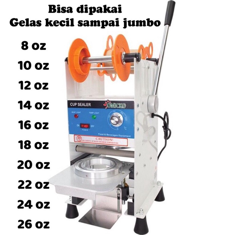 PROMO MURAH Cup sealer OMICKO C39 putih 12oz  26oz mesin press cup gelas minuman alat press minuman 