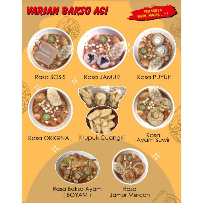 

Baso Aci Homemade Berbagai Varian