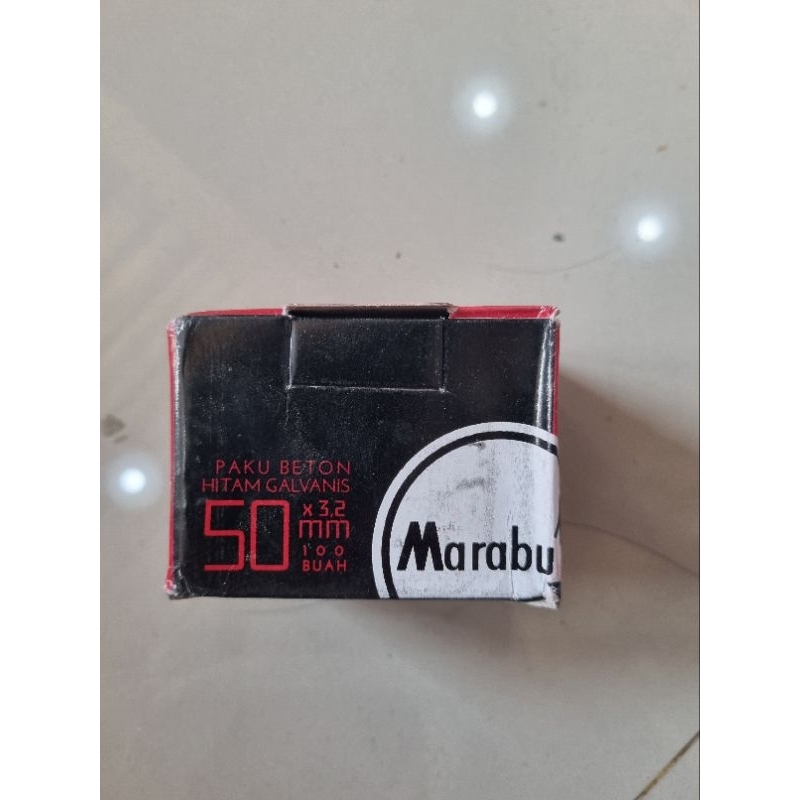 Paku beton marabu hitam 50 mm / Paku beton 5 cm per dus isi 100 pcs