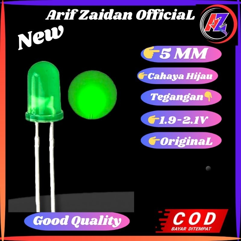 LED 5mm Warna Hijau