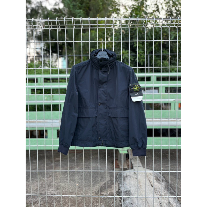 Stone Island Micro Twill Jacket Hidden Hoodie