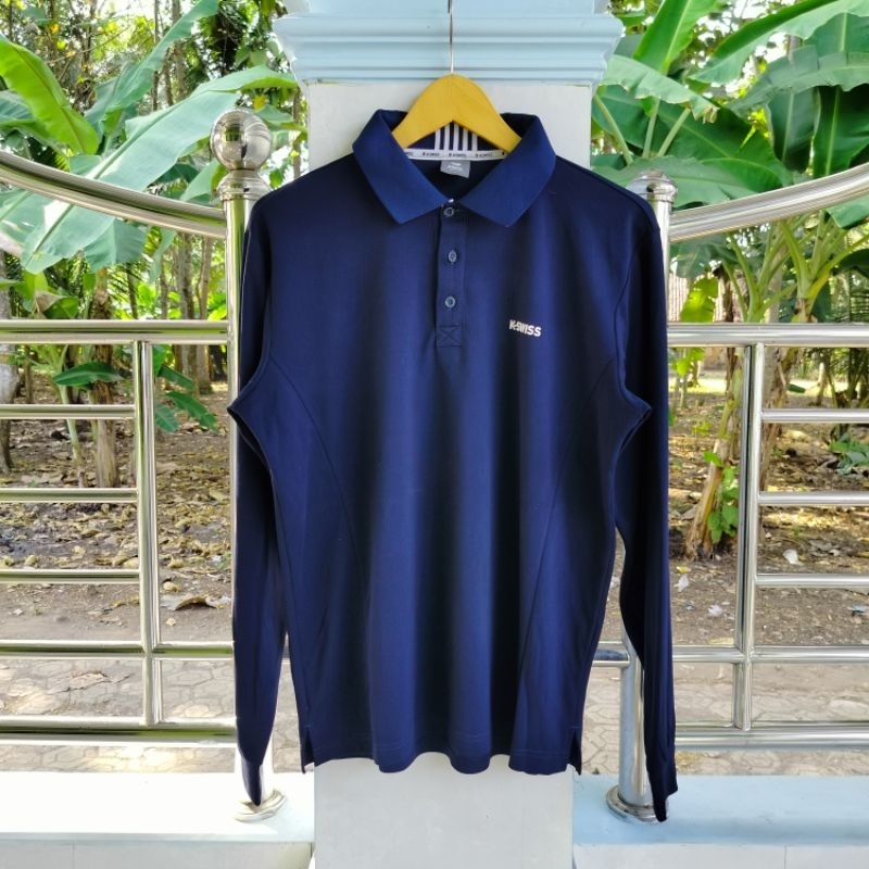 Long Sleeve / Polo Shirt / Vintage / Second / K~SWISS