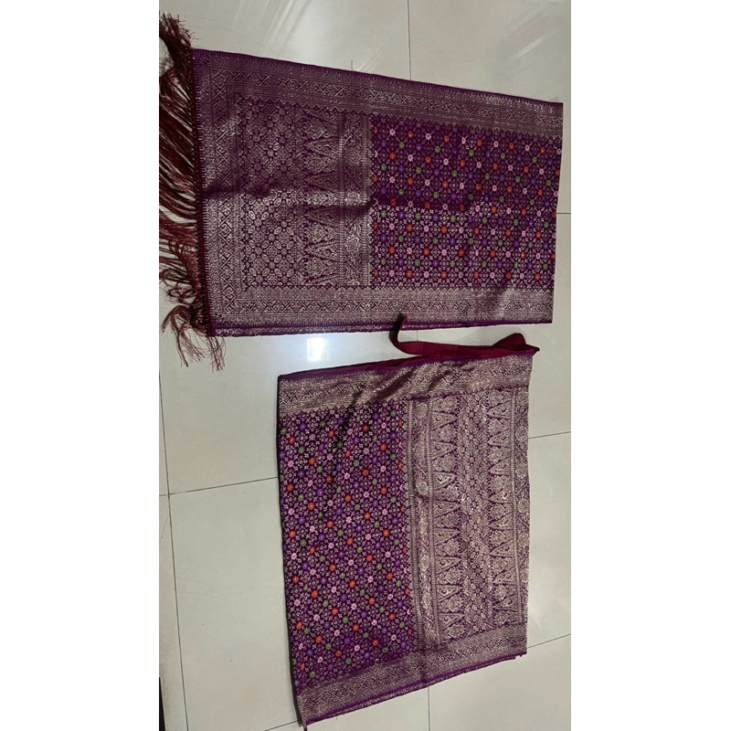 Preloved Songket Palembang - Ungu