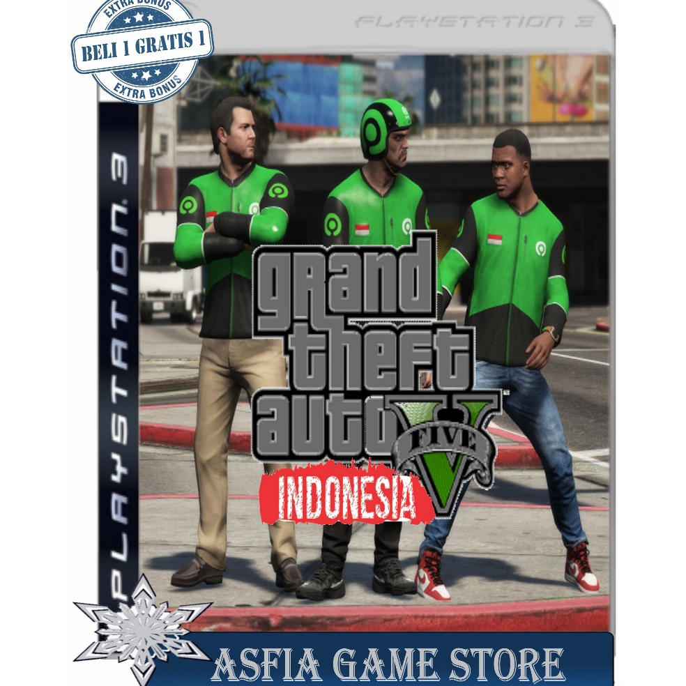 KODE R73D GTA V MOD INDONESIA DVD Kaset Game PS3 PKG CFW HEN MULTIMAN