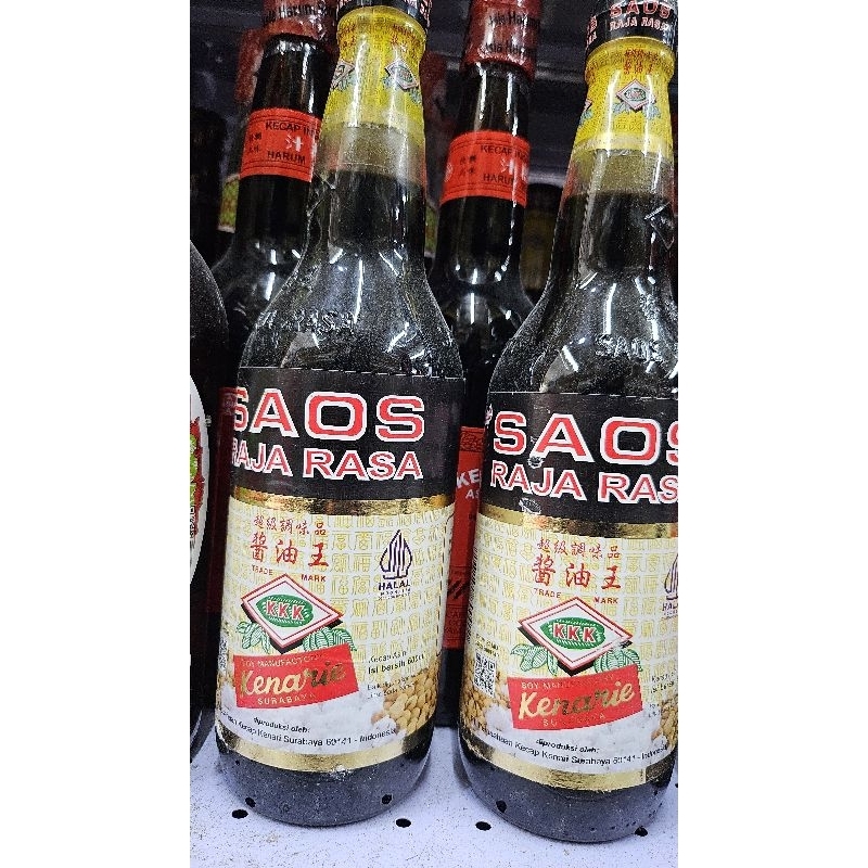 

saos 600 ml / saos botol kaca 600 ml / saos raja rasa 600 ml / saos soy manufactory 600 ml / saos kenari 600 mll