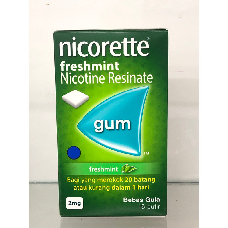 

NICORETTE FRESHMINT (PERMEN NIKOTIN) 2 MG 15 BUTIR