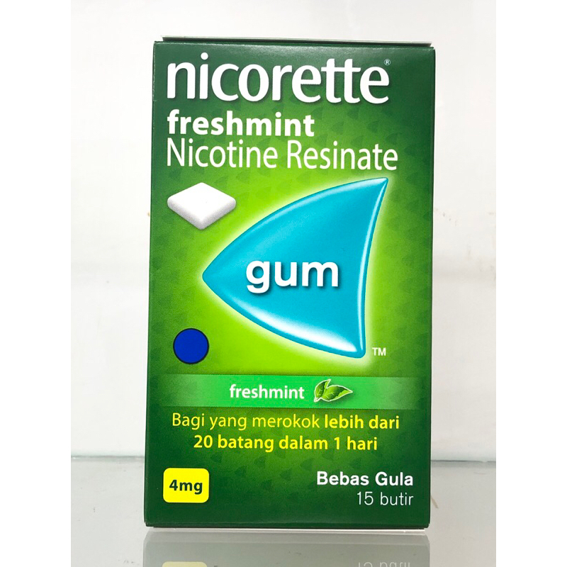 

NICORETTE FRESHMINT (PERMEN NIKOTIN) 4 MG 15 BUTIR