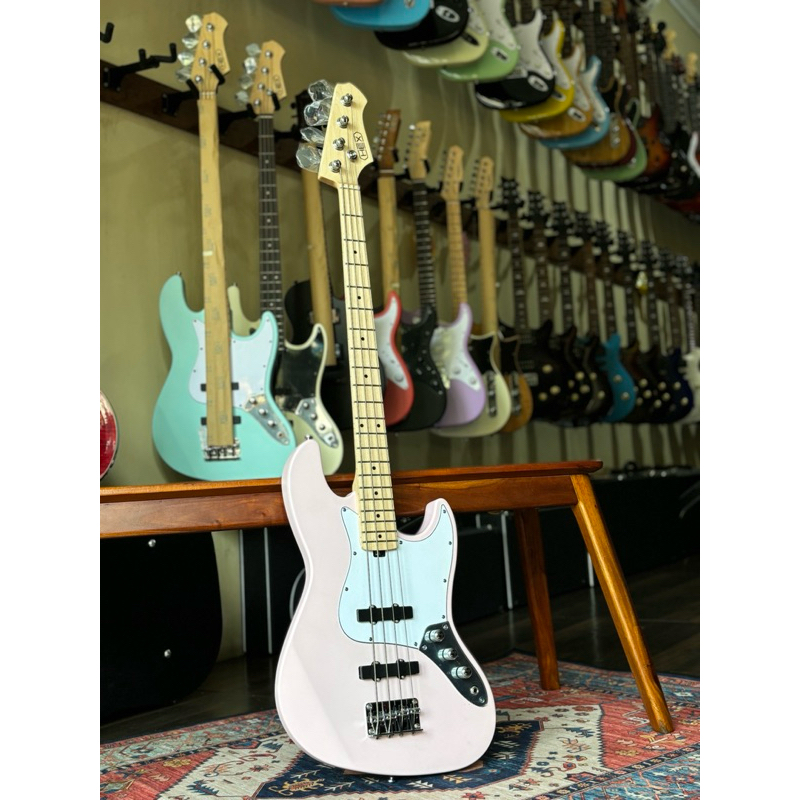 Gitar Bass Elektrik Hex B100M PINK COLOR ORIGINAL