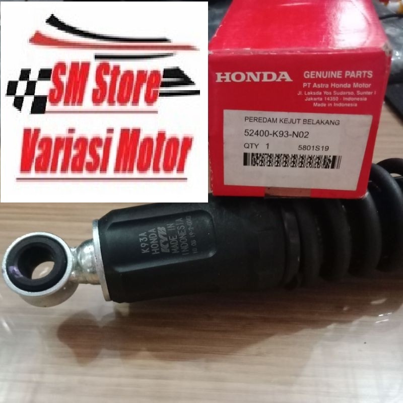 SHOCKBREAKER SHOCK BELAKANG K93 MOTOR SCOOPY FI ESP NEW DONAT RING 12 ORIGINAL ORI ASLI HONDA