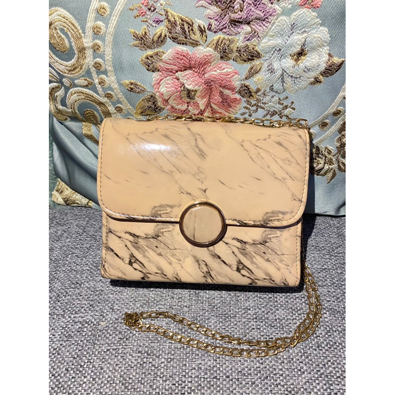 NEW MARBLE BAG RANTAI/Tas Wanita Marble/Tas Selempang